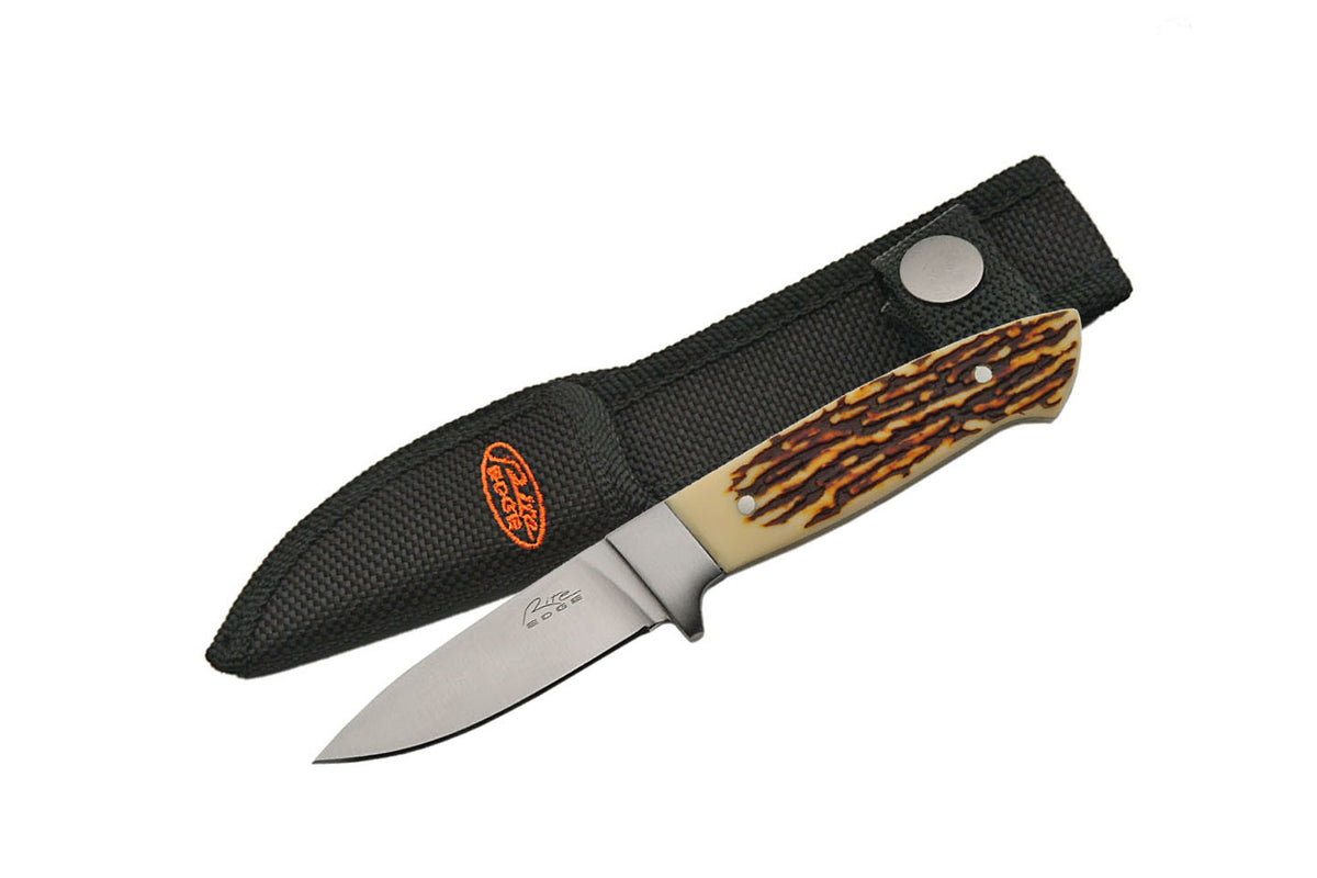 Rite Edge Youth Faux Stag Hunter Knife SKU 211408 Highlander Knives