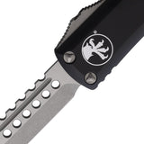Microtech UTX-85 Hellhound Signature Series OTF Automatic Knife Black SKU MCT71910APS