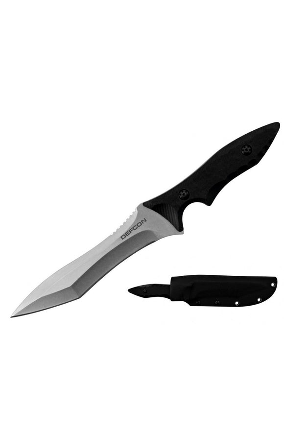 Defcon Knife D2 Tool Steel Full Tang Fixed Blade With Sheath SKU TD001SL