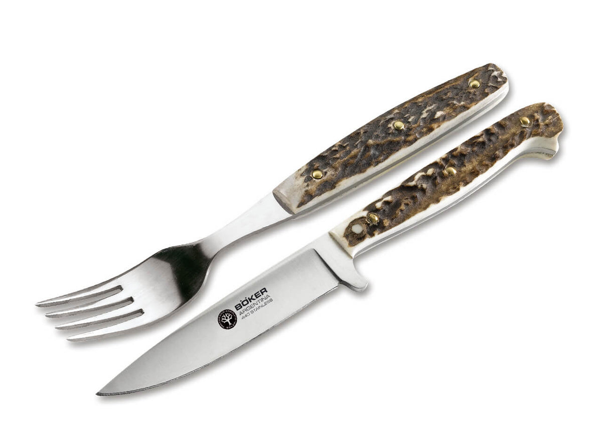 Boker Arbolito Classic Large Chef's Knife 10 Blade, Black POM Handles -  KnifeCenter - 03BA8310