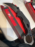 Kershaw Outlier Assisted Karambit Knife Black GRN SKU 2064
