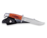 Buck 119 Special Fixed Blade Knife w/Leather Sheath 420HC Steel Blade/Cocobolo Handle with Silver Pommel & Guard SKU 0119CCS1-B