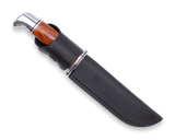 Buck 119 Special Fixed Blade Knife w/Leather Sheath 420HC Steel Blade/Cocobolo Handle with Silver Pommel & Guard SKU 0119CCS1-B