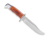 Buck 119 Special Fixed Blade Knife w/Leather Sheath 420HC Steel Blade/Cocobolo Handle with Silver Pommel & Guard SKU 0119CCS1-B