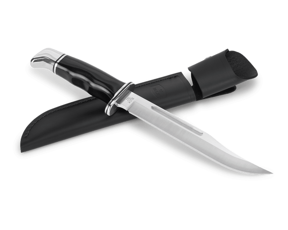 Buck 120 General Bowie Knife w/Sheath Satin/Black SKU 0120BKS-B