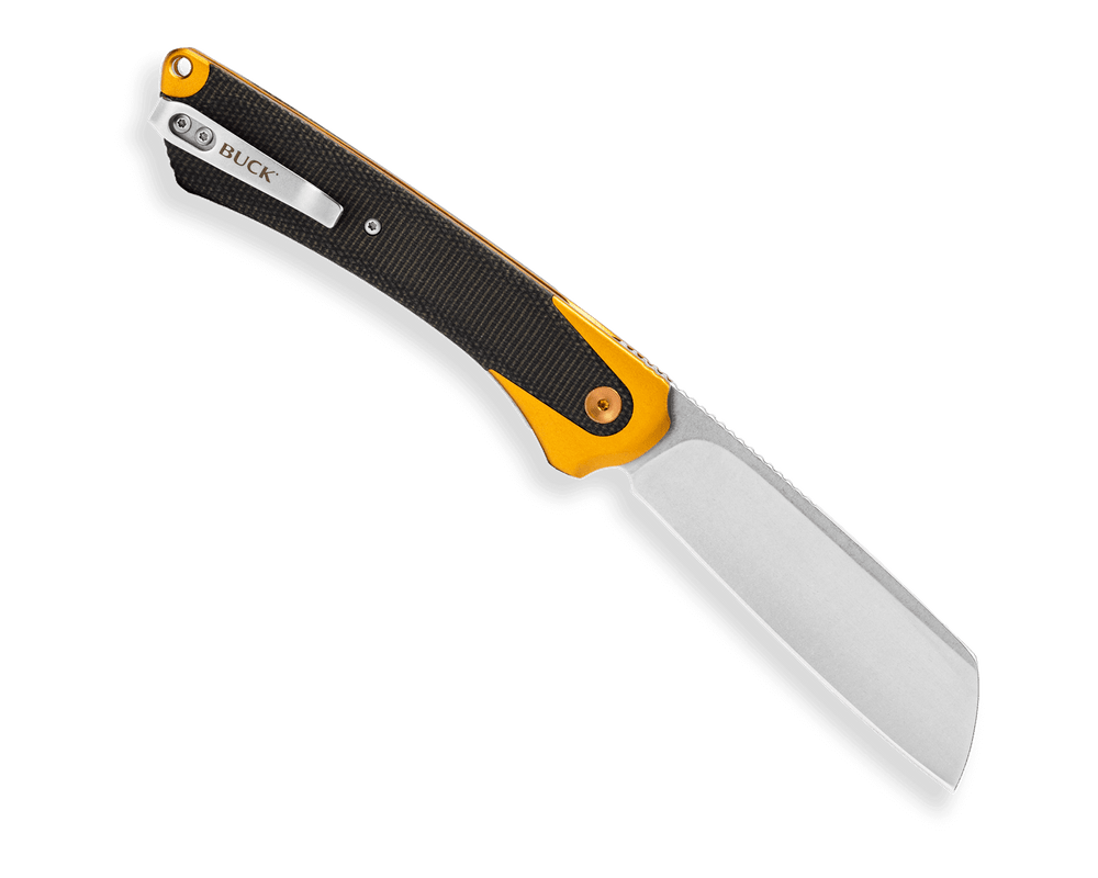 Buck 263 HiLine XL Frame Lock Knife D2 Tool Steel Blade/Black Micarta ...
