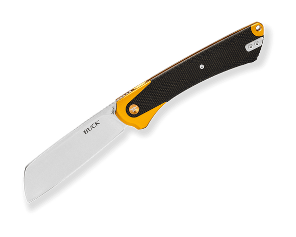 Buck 263 Hiline XL Frame Lock Knife Black Micarta/Copper Al SKU 0263CPS1-B