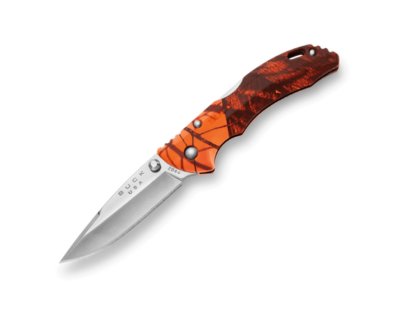 Buck 284 Bantam BBW Lock Back Knife 420HC Stainless-Steel Blade/Blaze Mossy Oak Nylon Handle SKU 0284CMS9-B