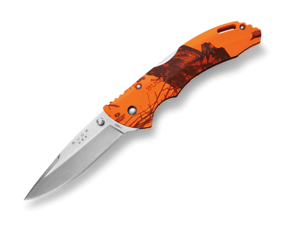 Buck 286 Bantam BHW Lock Back Knife 420HC Stainless-Steel Blade/Blaze Mossy Oak Nylon Handle SKU 0286CMS9-B
