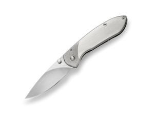 Buck 327 Nobleman Frame Lock Knife 440A SS Blade/SS Handle SKU 0327SSS-B