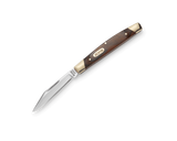Buck 379 Solo Knife 420J2 SS Blade/Wood Handle SKU 0379BRS-B
