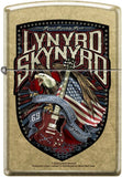 Lynyrd Skynyrd Tumbled Brass Lustre Zippo Lighter