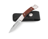 Buck 501 Squire Lockback Knife 420 SS Blade/Rosewood Handle w/Leather Sheath SKU 0501RWS-B
