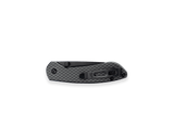 Buck 743 Mini Sovereign Button Lock Knife Faux Carbon Fiber SKU 0743CFS-B