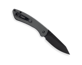 Buck 744 Sovereign Button Lock Knife Carbon Fiber Graphic SKU 0744CFS-B