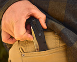 Buck 791 Range Elite Crossbar Lock Knife Drop Point CPM-MagnaCut Steel Blade/Black Aluminum Handle SKU 0791BKS-B