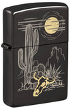 Zippo Western Design High Polish Black Windproof Lighter