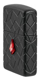 Zippo Crystal Design Armor® Black Matte Windproof Lighter