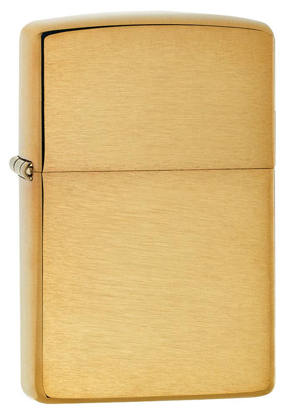 Zippo Armor Brushed Brass Lighter SKU 168-000003