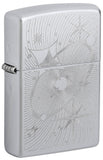 Zippo Atomic Cosmos Design Satin Chrome Windproof Lighter