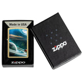 Zippo Space Rings Design Street Brass Windproof Lighter