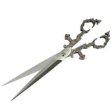 Renaissance Scissors Dagger 10.5" Dark Silver Handle w/Sheath SKU 6932