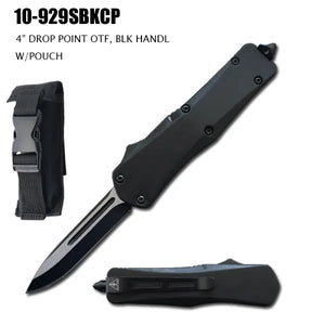 OTF Automatic Knife Black Stainless Steel Blade/Black Handle SKU 10-929SBKCP
