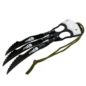 Defender-Xtreme Fantasy Wolverine Style Claw Knife Carbon Steel w/Sheath 10" SKU 9421