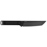 Kershaw Atreides Fixed Blade Knife 11.4" Overall w/Sheath Black 65Mn Carbon Steel Blade/Black Handle SKU 1088