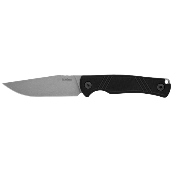 Kershaw Pack Mule Fixed Blade Knife w/Sheath N690 Stainless Steel Blade/Black G10 Handle SKU 1089