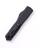 Microtech Ultratech Gen III OTF Knife ZBP Hellhound Signature Series Two-Tone M390MK Steel Blade/Black Aluminum Handle SKU 1119-1TS