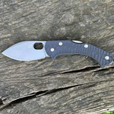 Stainless Steel Lockback Pocket Knife FRN Handle Fox Italy