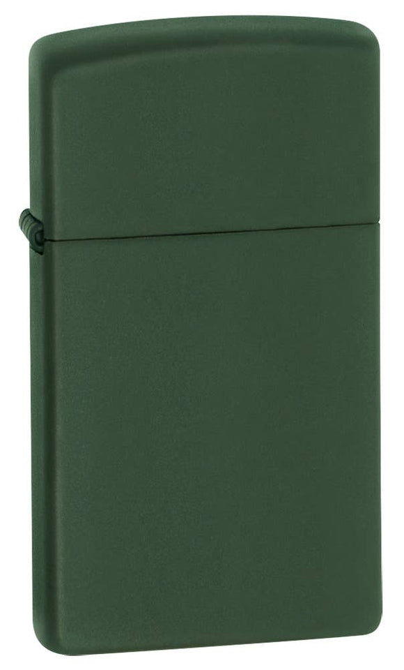 Zippo Slim Green Matte Lighter SKU 1627-071532