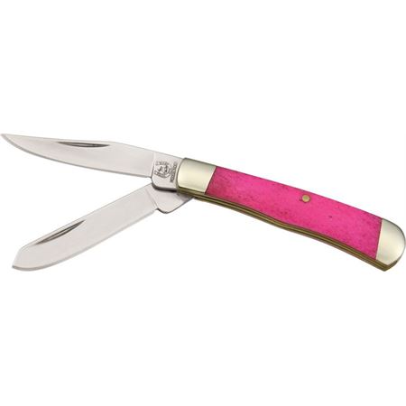 Rough Rider Tiny Trapper Folding Pocket Knife Pink Bone SKU RR839