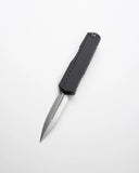 Microtech Cypher II OTF Auto Knife Bohler M390MK Blade/Black Alum. Handle SKU 1242-10