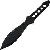 8.5" Black Throwing Knife with Sheath SKU 203102-BK
