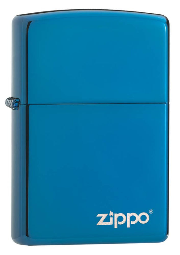 Zippo Blue Zippo Logo Lighter SKU 20446ZL-000039