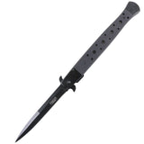 Defender-Xtreme Assist Open Thin Blade Knife Black Stainless-Steel Blade/Black Handle SKU 13090
