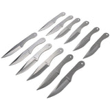 12 Piece Throwing Knife Set w/Carrying Case 6" Overall 3CR13 Stainless-Steel SKU 13271