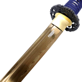 Defender-Xtreme 41" Handmade Samurai Sword Blue/Gold SKU 13480