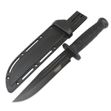 Defender Xtreme Tactical Hunting Knife 12" Overall Black 3CR13 Stainless-Steel Blade/Black ABS Handle SKU 13577