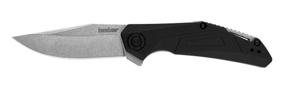 Kershaw Camshaft Assist Open Knife Stonewash 4Cr14 Stainless-Steel Blade/Black Nylon Handle FRN SKU 1370/KS1370