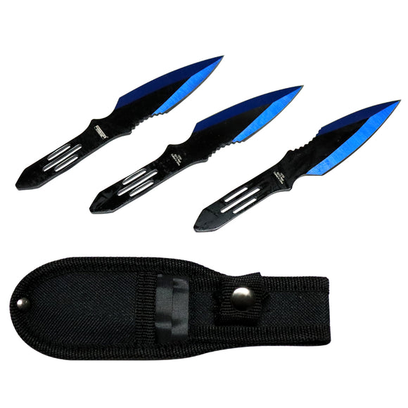 Defender Xtreme 3 Piece Throwing Knife Set w/Sheath 5.5