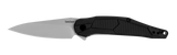 Kershaw Lightyear Liner Lock Assist Open Knife Bead Blast 4Cr14 Stainless Blade/Black Nylon Handle SKU 1395/KS1395