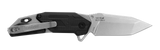 Kershaw Jetpack Liner Lock Assist Open Knife Stonewash 8Cr13MoV Stainles-Steel Blade/Stonewash Stainless-Steel with Nylon Overlay Handle SKU 1401/KS1401