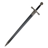 King Arthur's Sword w/Scabbard 33.5" Overall Stainless-Steel/Black Handle SKU 14053