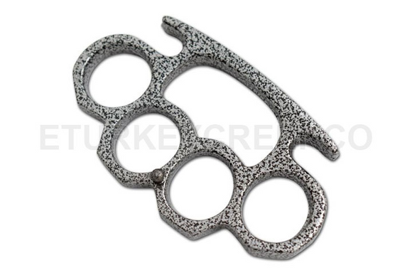 Silver Antique Marble look Flat Edge Belt Buckle/Paperweight Knuckles SKU KT-001-4SA
