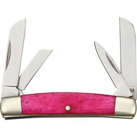 Rough Rider Tiny Congress Folding Pocket Knife Pink Bone SKU RR1255
