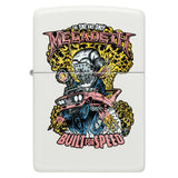Zippo Megadeth Built for Speed White Matte Windproof Lighter
