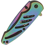 Rainbow Folding Knife SKU 300523-RB